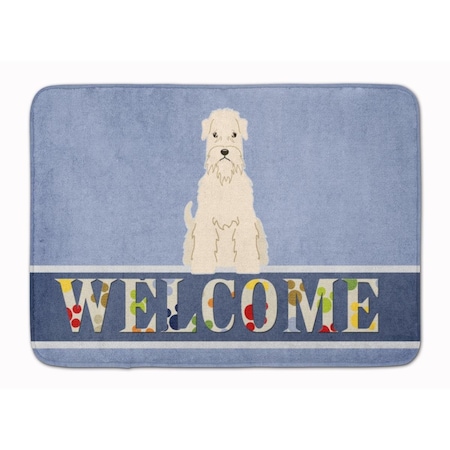 Carolines Treasures Soft Coated Wheaten Terrier Welcome Machine Washable Memory Foam Mat BB5642RUG